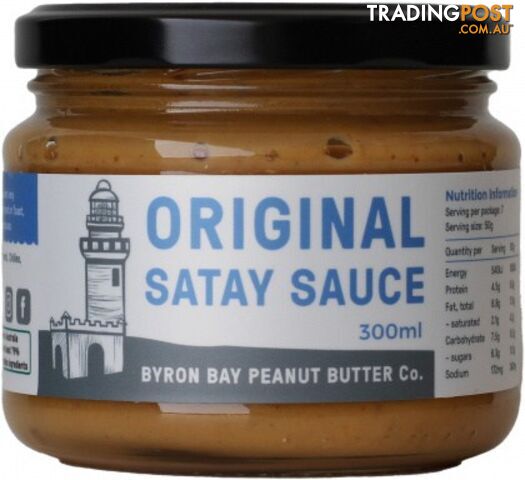 Byron Bay Original Satay Sauce  300ml - Byron Bay Peanut Butter Co - 9350936000102