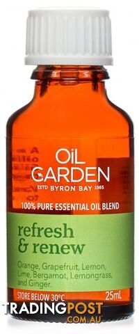 Oil Garden Refresh & Renew Pure Essential Oil Blends 25ml - Oil Garden - 9318901200063