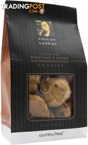 Byron Bay Sticky Date & Ginger Cookies 150g - Byron Bay Cookies - 9320391010183