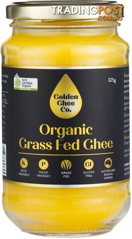 Golden Ghee Co Organic Grass Fed Ghee  325g - Golden Ghee Co - 740528993001