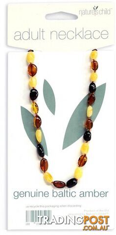 Natures Child Amber Necklace for Adults Mixed Colours - Natures Child - 9336588000592