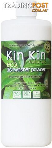 Kin Kin Naturals Eco Dishwasher Powder Lime & Lemon Myrtle 1.1kg - Kin Kin Naturals - 9370510501535