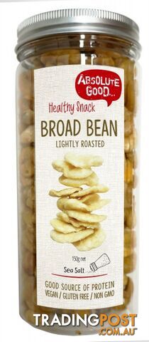 Absolute Good Broad Bean Roasted Sea Salt 150g - Absolute Good - 9334827003205
