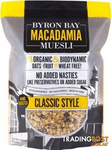 Byron Bay Macadamia Muesli Classic Style 900g - Byron Bay Macadamia Muesli - 799439680708
