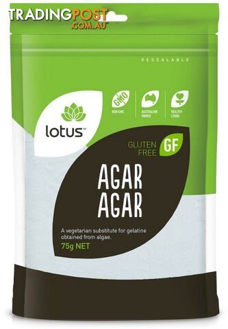 Lotus Agar Agar Powder 75g - Lotus - 9317127061328 - photo 1 of 1