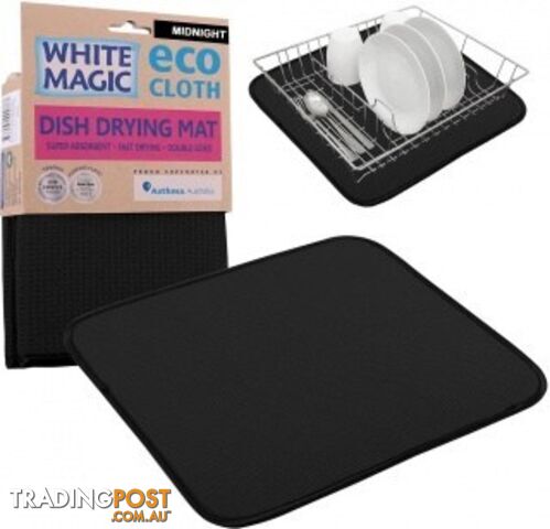 White Magic Eco Cloth Dish Drying Mat Midnight - White Magic - 9333544001877
