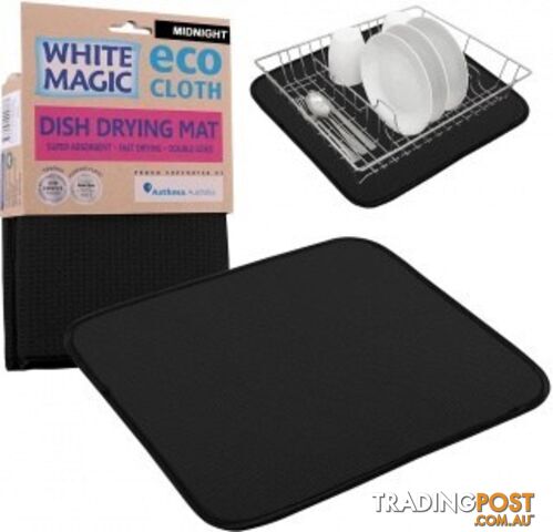 White Magic Eco Cloth Dish Drying Mat Midnight - White Magic - 9333544001877