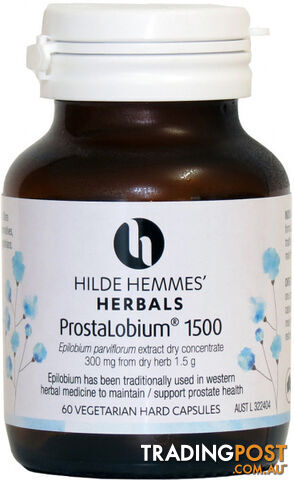 Hilde Hemmes ProstaLobium 1500 x 60caps - Hilde Hemmes Herbals - 9315915003833
