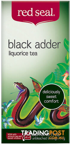 Red Seal Black Adder Liquorice Tea 25Teabags - Red Seal - 9415991002680