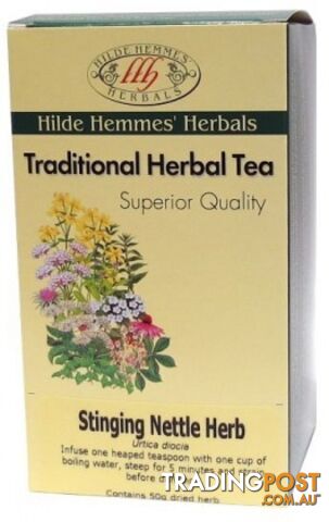 Hilde Hemmes Herbal Tea Stinging Nettle 50gm - Hilde Hemmes Herbals - 9315915006421