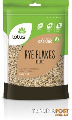 Lotus Organic Rye Flakes  250gm - Lotus - 9317127638476