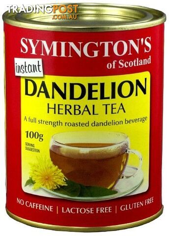 Symington's Dandelion Herbal Tea 100gm - Symington's Dandelion Tea - 9341709000009