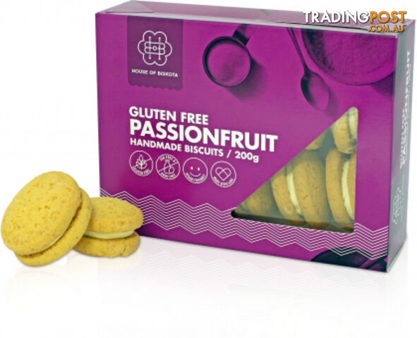 House of Biskota Gluten Free Passionfruit Biscuits 200g - House of Biskota - 9336989000344