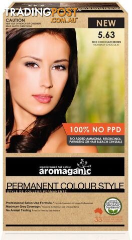 Aromaganic 5.63 Rich Chocolate Brown - Aromaganic Hair Products - 9331636004119