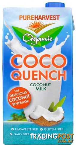 Pure Harvest Organic Coco Quench Coconut Milk 1L - Pure Harvest - 9312231231032