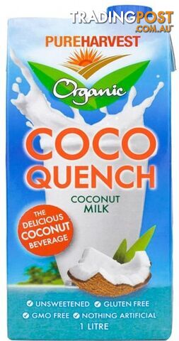 Pure Harvest Organic Coco Quench Coconut Milk 1L - Pure Harvest - 9312231231032