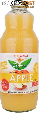 Pure Harvest Organic Apple Juice 1ltr x 6 (1 box) - Pure Harvest - 9312231090189