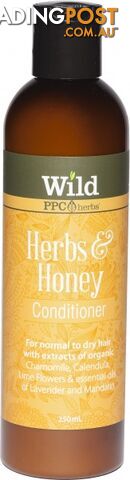 Wild Herbs & Honey Hair Conditioner 250ml - Wild by PPC Herbs - 9327842000175