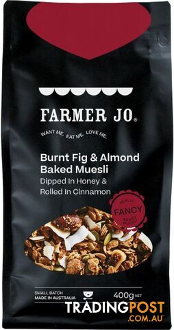 Farmer Jo Burnt Fig & Almond Baked Muesli 400g - Farmer Jo - 9346430000069