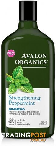 Avalon Organics Strengthening Peppermint Shampoo 325ml - Avalon Organics - 654749351086