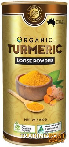 Therapeia Australia Organic Turmeric Loose Powder  100g - Therapeia Australia - 726811352847