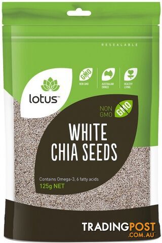 Lotus Chia Seeds White 125g - Lotus - 9317127007463