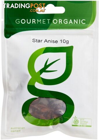 Gourmet Organic Star Anise 10g Sachet x 1 - Gourmet Organic Herbs - 9332974001020