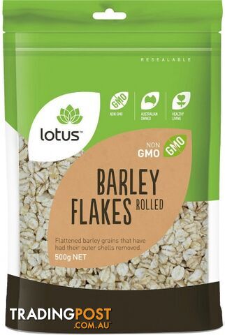 Lotus Barley Flakes Rolled 500g - Lotus - 9317127061274