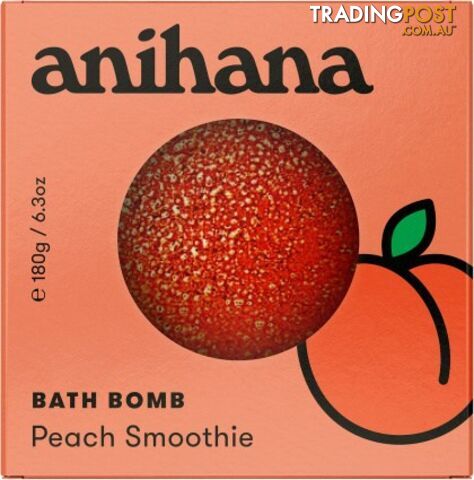 Anihana Bath Bomb Peach Smoothie 180g - Anihana - 9421906696097