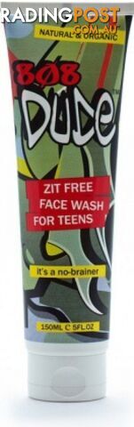 808 Dude Organic Zit Free Face Wash for Teens 150ml - 808 Dude - 9369999303860