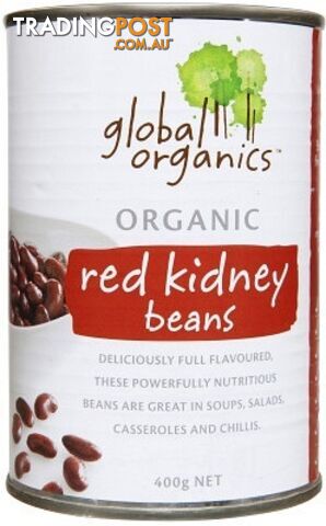 Global Organics Red Kidney Beans 400gm - Global Organics - 9326721009063