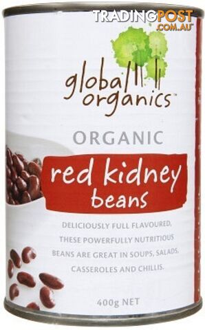 Global Organics Red Kidney Beans 400gm - Global Organics - 9326721009063