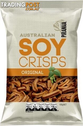 Piranha Soy Crisps Original 100g - Piranha - 9311796531007