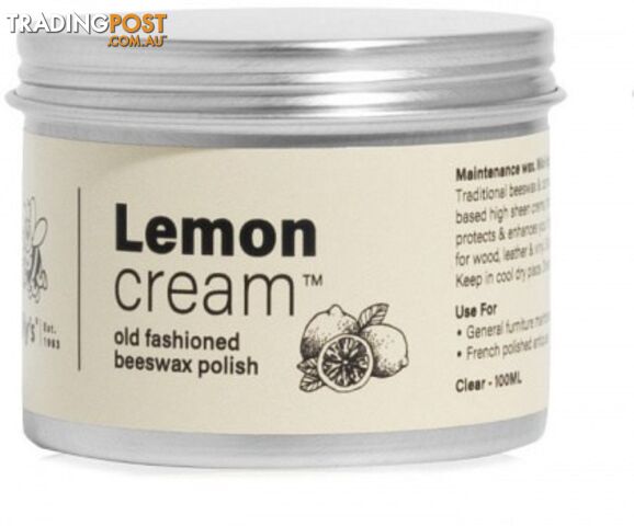 Gillys Lemon Cream Beeswax Polish 100ml - Gillys - 9324554000622