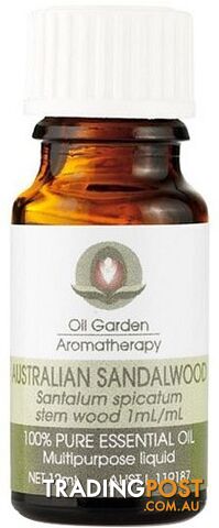 Oil Garden Sandalwood (Aust) Pure Essential Oil 12ml - Oil Garden - 9312658200314