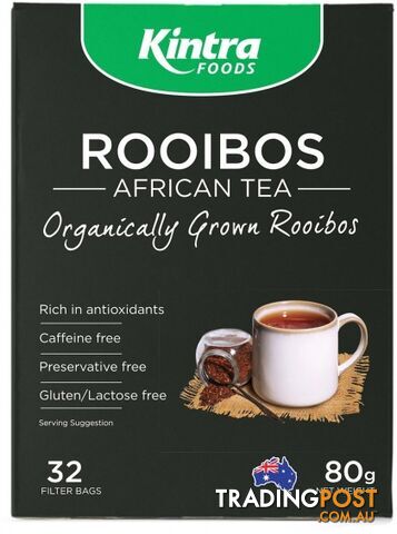 Kintra Foods Rooibos African Tea 32Teabags - Kintra Foods - 9341709000597