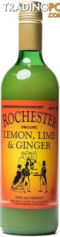 Rochester Organic Lemon Lime & Ginger 725ml - Rochester Ginger - 9345087000033