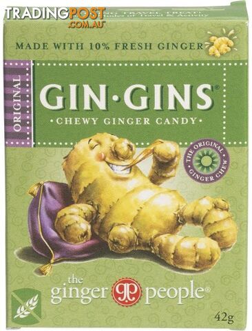 The Ginger People Gin Gins Ginger Candy Chewy Original 12x42g - The Ginger People - 734027981133