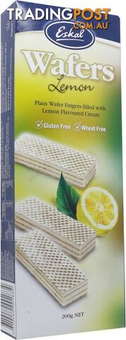 Eskal Wafers Lemon 200g - Eskal Foods - 9310489001834