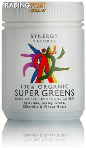 Synergy Organic Super Greens Powder 200g - Synergy - 9318690004620