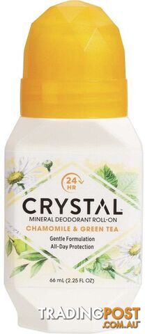 Crystal Roll-On Deodorant Chamomile & Green Tea 66ml - Crystal - 086449253610