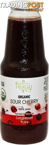 Complete Health Products Organic Sour Cherry 100% Juice 1L - Complete Health...
