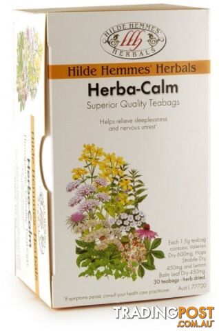 Hilde Hemmes Herba-Calm - 30 Teabags - Hilde Hemmes Herbals - 9315915004168