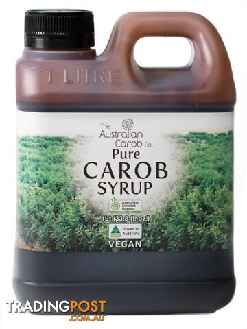 Pure Carob Syrup 1L - The Australian Carob Co - 0609722944540