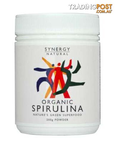 Synergy Spirulina Powder 200gm Organic - Synergy - 9318690000622