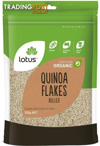 Lotus Organic Quinoa Flakes Rolled 300g - Lotus - 9317127638490