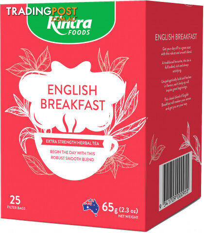 Kintra Foods English Breakfast 25Teabags - Kintra Foods - 9341709000955