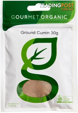 Gourmet Organic Cumin Ground 30g sachet x 1 - Gourmet Organic Herbs - 9332974000429