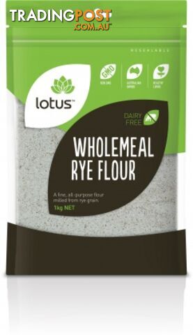 Lotus Rye - Wholemeal Flour 1kg - Lotus - 9317127000464