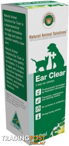 Natural Animal Solutions Ear Clear 50ml - Natural Animal Solutions - 9341976000030